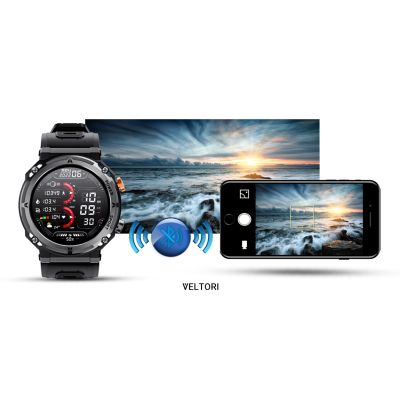 20. Smartwatch VELTORI VT130-1 Czarny Pasek Silikonowy