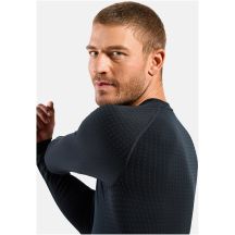Koszulka termoaktywna z długim rękawem męska Odlo PERFORMANCE WARM BL TOP crew neck l/s czarna   M