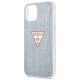 6. Etui Guess Jeans Collection na iPhone 12 mini - niebieskie
