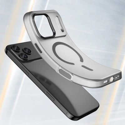 4. Etui Magnetic Abrasive na iPhone 17 Pro kompatybilne z MagSafe - matowe czarne