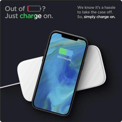 14. Etui Spigen Liquid Air na iPhone 12 / iPhone 12 Pro - czarny mat