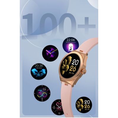 8. Smartwatch Gravity Różowe Złoto Różowy GT25-2