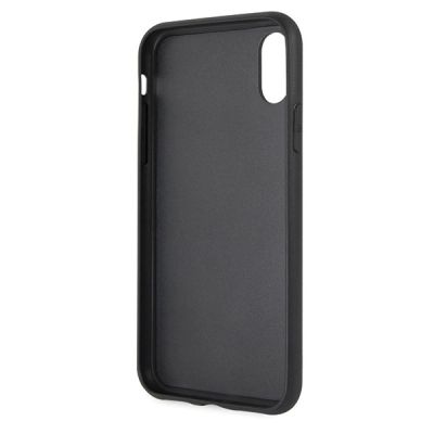 4. Etui Karl Lagerfeld Iconic Glitter Karl`s Head na iPhone X / Xs - czerwone