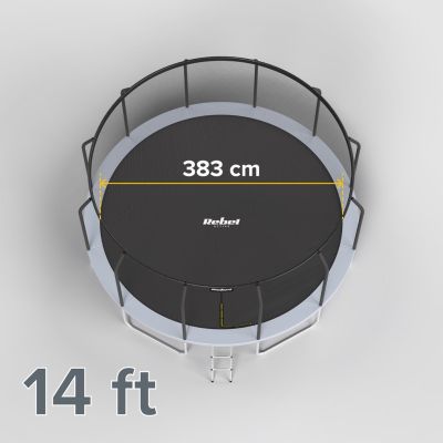 12. REBEL ACTIVE TRAMPOLINA PRO 14FT/427CM, SIATKA, DRABINKA RBA-8004