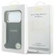 8. Etui Guess Saffiano Peony & Ring MagSafe na iPhone 17 Pro / 18 Pro - czarne