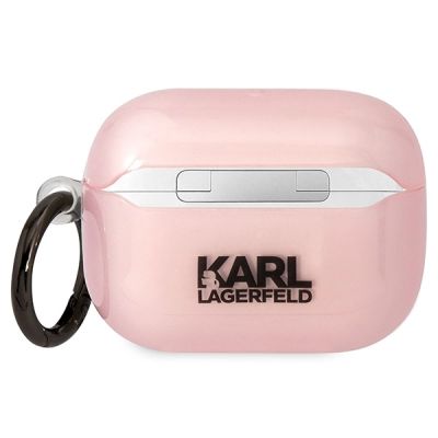 2. Etui Karl Lagerfeld Ikonik Choupette na AirPods Pro - różowe