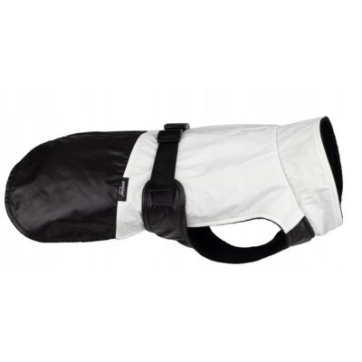 JACKET FOR DOGS FLUO BLACK. WHITE 50