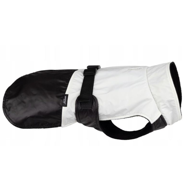 JACKET FOR DOGS FLUO BLACK. WHITE 50