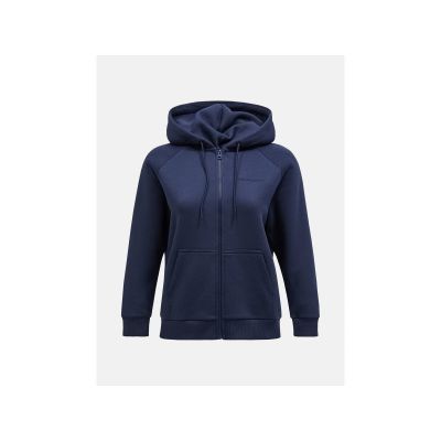 Bluza Peak Performance W Original Small Logo Zip Hood granatowy