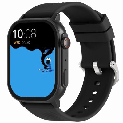 3. Smartwatch Gravity GT15-1 Czarny Pasek Silikonowy + Czarna Bransoleta