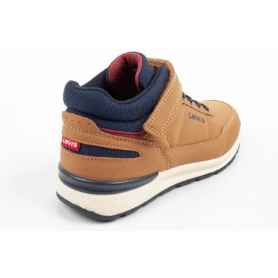 4. Levis's buty dziecięce sportowe Sierra wysokie brązowe na rzep