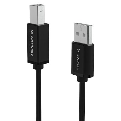 3. Kabel Wozinsky WKDDY3S USB-B - USB-A 480Mb/s 2m - czarny