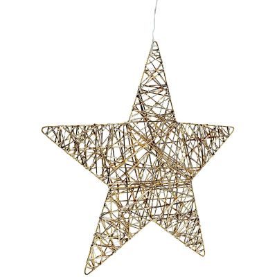 2. GWIAZDA DEKORACYJNA 40LED CHAMPAGNE 50CM LUCA