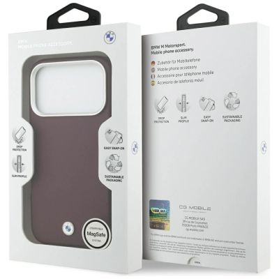 8. Etui BMW Sign Full Wrapped Metal MagSafe na iPhone 17 Pro - czerwone