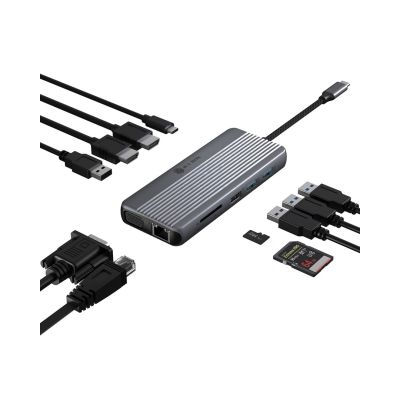 5. ICY BOX IB-DK4062-CPD Przewodowa USB 3.2 Gen 1 (3.1 Gen 1) Type-C Antracyt