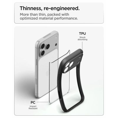 7. Etui Spigen Ultra Hybrid na iPhone 18 Pro / 17 Pro - czarne matowe
