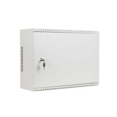 6. Szafa instalacyjna Lanberg rack wisząca 19" 4U+3U 540x200 niskoprofilowa szara (złożona)