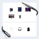 12. Joyroom kabel audio stereo AUX 3,5 mm mini jack(męski) - mini jack(żeński) 1.2 m czarny (SY-A09)