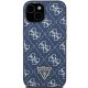 3. Etui Guess 4G Triangle Metal Logo na iPhone 15 Plus / 14 Plus - niebieskie