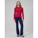 6. Longsleeve slim z prążkowanej dzianiny damski 4F 4FRAW25TLONF656-53S