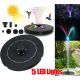 11. LAMPA FONTANNA SOLARNA DO OCZKA WODNEGO 5 LED AUTOMATYCZNA