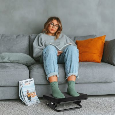 22. MACLEAN PODNÓŻEK ERGONOMICZNY PŁYNNIE REGULOWANY KĄT NACHYLENIA Z PODUSZKĄ MC-460