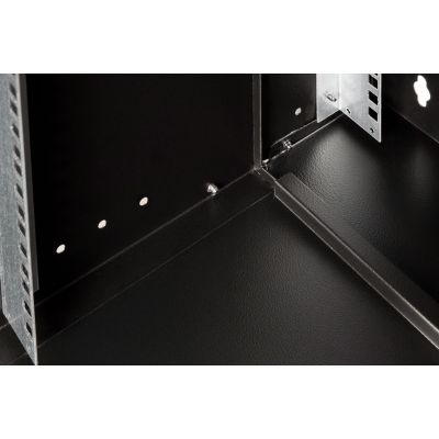 3. Szafa sieciowa wisząca 19" 12U, SOHO PRO 595 x 540 x 400 mm, drzwi szyba, czarny, niezłożona, 60kg
