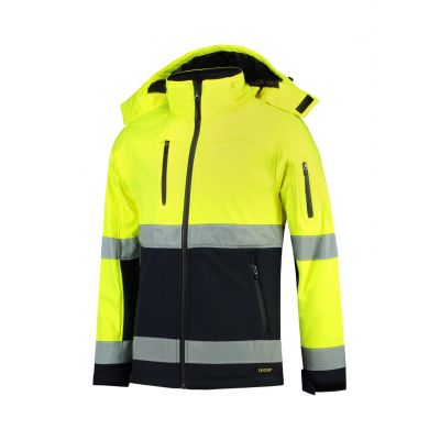 3. Kurtka Rimeck Bi-color EN ISO 20471 Softshell M MLI-T5297 fluorescencyjny żółty