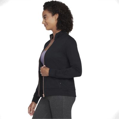 3. Skechers Go Walk Everywhere Full Zip Hoodless W3JA261-BLK Czarne L