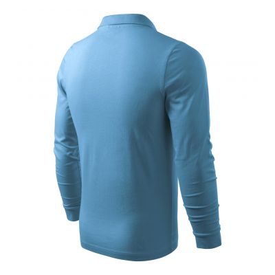 9. Koszulka polo Malfini Single J. LS M MLI-21114 lazurowy