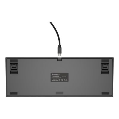 6. KLAWIATURA DLA GRACZY GENESIS THOR 404 TKL US PODŚWIETLENIE RGB MECHANICZNA CZARNA KAILH BOX BROWN