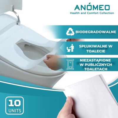 3. HIGIENICZNA NAKLADKA TOALETOWA 38X46CM (10SZT.) ANOMEO