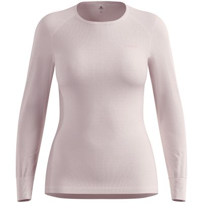 6. Koszulka termoaktywna z długim rękawem damska Odlo ACTIVE WARM BL TOP crew neck l/s różowa