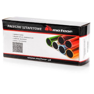 PAŁECZKI SZTAFETOWE ALUMINIOWE (KOMPLET 6 SZT.)