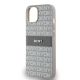 6. Etui DKNY Leather Mono Stripe & Metal Logo na iPhone 15 / 14 / 13 - beżowe