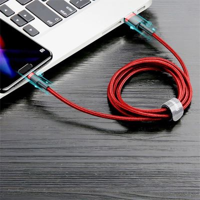 12. Kabel Baseus Cafule USB-A / USB-C QC 3.0 3A 1 m - czerwony