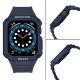 4. Pasek z etui ochronnym Protect Strap Band do Apple Watch 42 / 44 / 45 mm opaska obudowa pancerna - niebieski