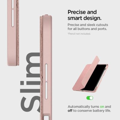 18. Etui Spigen Urban Fit na iPad Pro 11" 5 / 6 / 2024-2025 - różowe