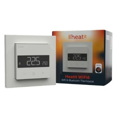 3. Termostat Heatit WiFi6 White RAL 9003 Wi-Fi Thermostat 3600W 16A