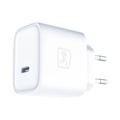 11. Ładowarka sieciowa 3mk Rayo Charger 20W PD3.0 PPS USB-C + kabel USB-C / USB-C 3A 60W - biała