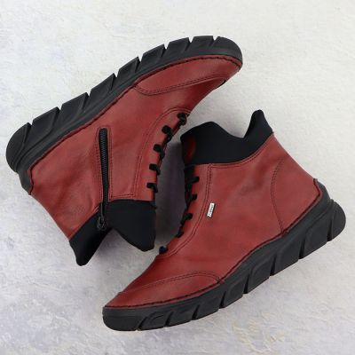 4. Botki damskie ocieplane czarne Rieker 55069-35