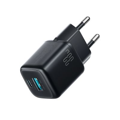 2. Ładowarka sieciowa Joyroom JR-TG7 33W USB-A + USB-C z kablem 30W USB-C - Lightning 1m - czarna