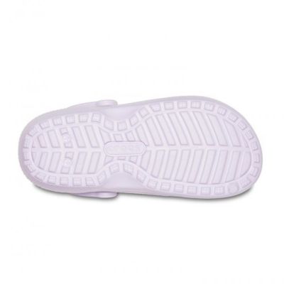 6. Klapki sandały Crocs Classic Lined Clog Lavender Fioletowe - 203591-50P