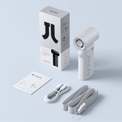 10. Mini dmuchawa Jisulife Handheld Fan Life9 3600mAh przenośny wiatraczek wentylator USB - szary