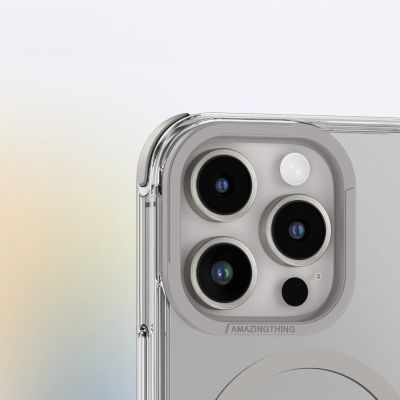 11. Etui silikonowe AMAZINGTHING Omni Mag Case do iPhone 16 Pro - szare