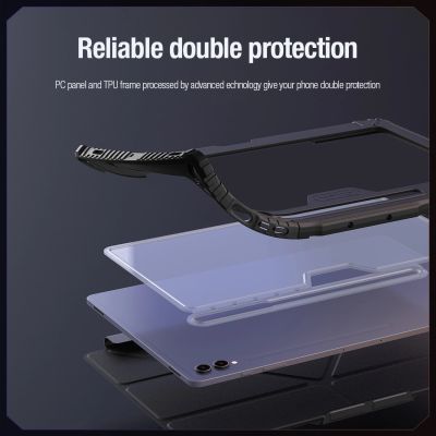 17. Etui Nillkin Bumper Leather Case Pro na Samsung Galaxy Tab S9+ - czarne