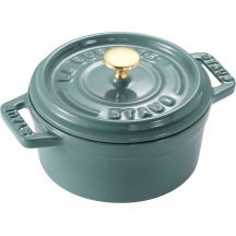 STAUB MINI COCOTTE Mini garnek żeliwny okrągły 250 ml, eukaliptusowy