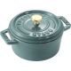 STAUB MINI COCOTTE Mini garnek żeliwny okrągły 250 ml, eukaliptusowy