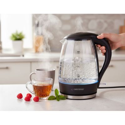 8. Czajnik elektryczny Esperanza Salto Angel EKK011K (2200W 1.7l; kolor czarny)