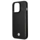 6. Etui BMW Leather Diamond Pattern na iPhone 14 Pro - czarne